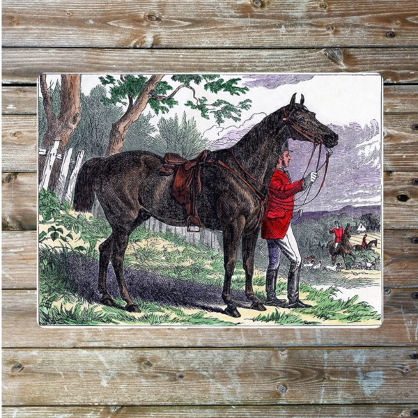 Metal Sign Vintage Fox Hunting