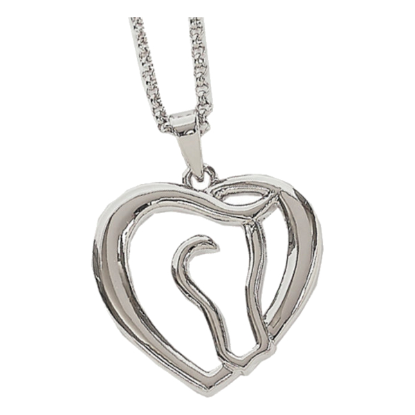 Necklace AWST Intl Horsehead Heart