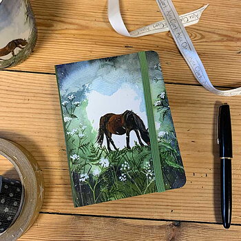 Anteckningsbok A6 Alex Clark Horse And Flowers