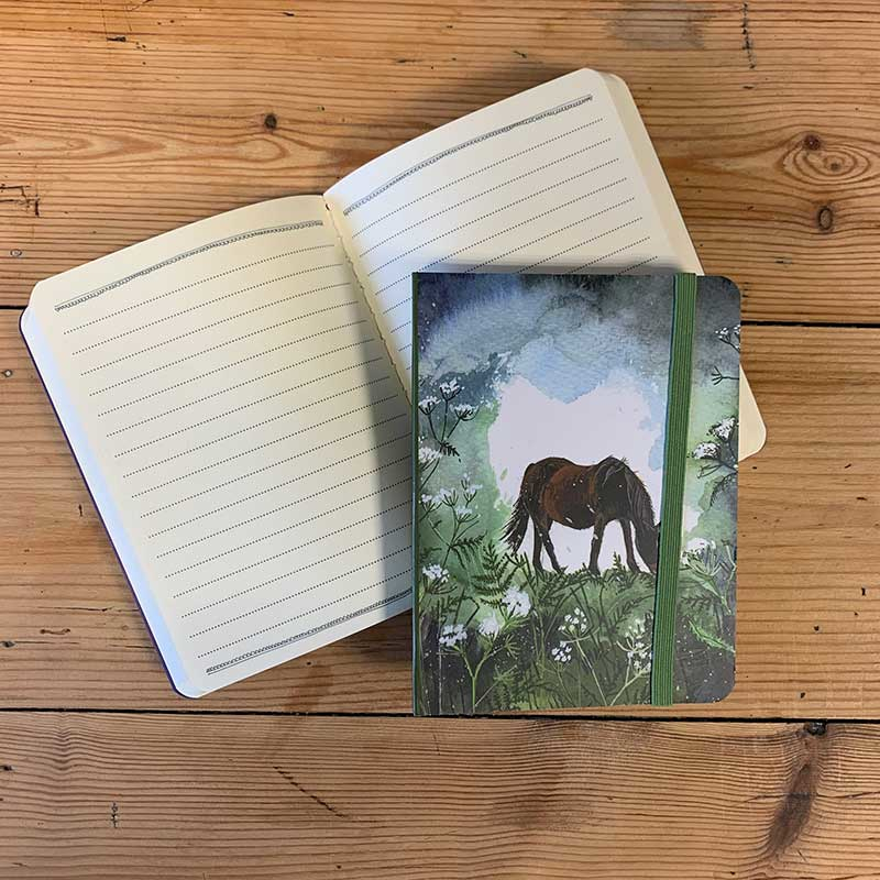 Anteckningsbok A6 Alex Clark Horse And Flowers - 2