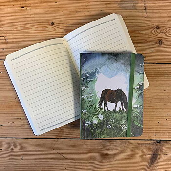 Anteckningsbok A6 Alex Clark Horse And Flowers