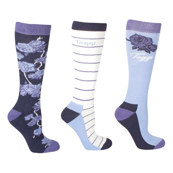 Riding Socks Toggi Bonita Night Blue 3-Pack