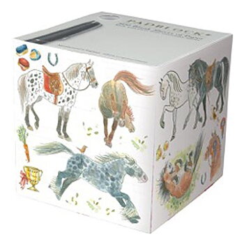Papperskub Padblocks Hästmotiv Happy Horses