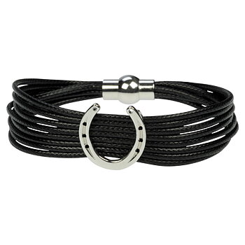 Bracelet Happy Ross Horse Shoe Black