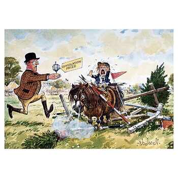 Kort Thelwell Hästmotiv Consolation Prize