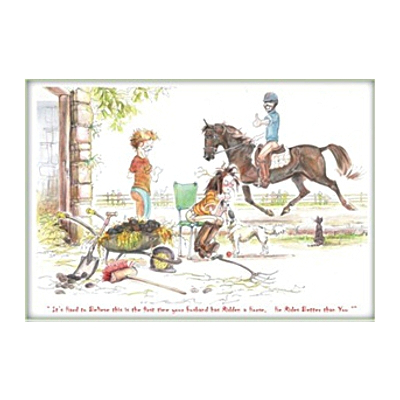 Greeting Card Jude Too Horse Motif  It's Hard To Believe 