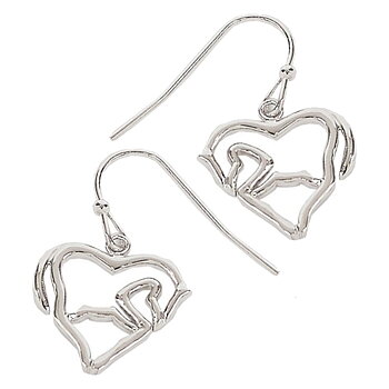 Earrings AWST Intl Horse Heart