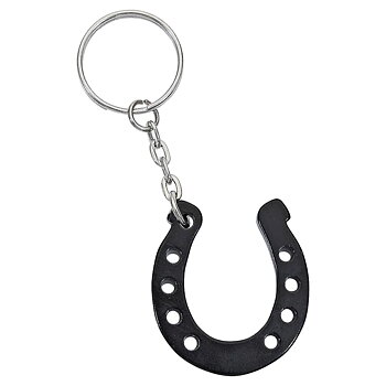 Key Ring AWST Intl Horseshoe Black