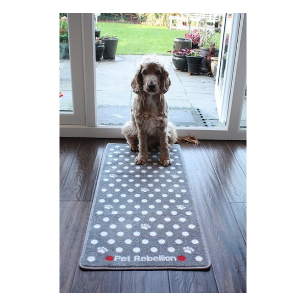 Barrier Rug Pet Rebellion Paws & Spots Grey - 2