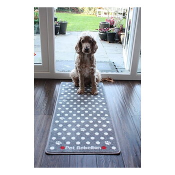 Barrier Rug Pet Rebellion Paws & Spots Grey