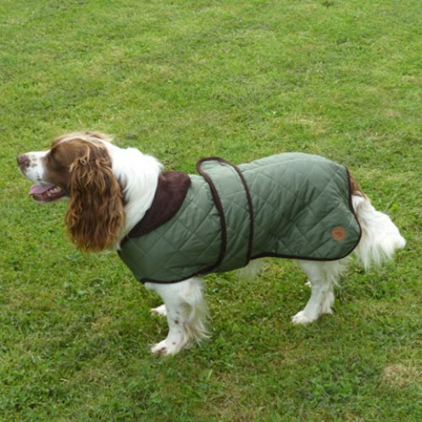 Dog Coat Country Pet Quilted Green - 2