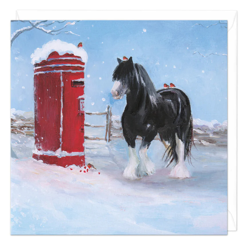 Christmas Cards Whistlefish Horse Motif Heavy Horse Letterbox