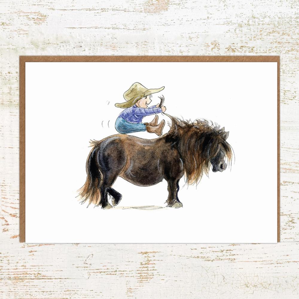 Greeting Card Pony Nut Gifts Horse Motif Where Is The Go Button