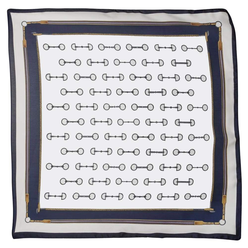 Scarf AWST Intl Snaffle Bits Navy - 2