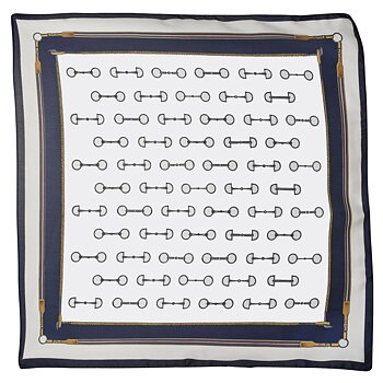 Scarf AWST Intl Snaffle Bits Navy