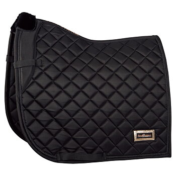 Dressage Saddle Pad Harrys Horse Badge Jet Black