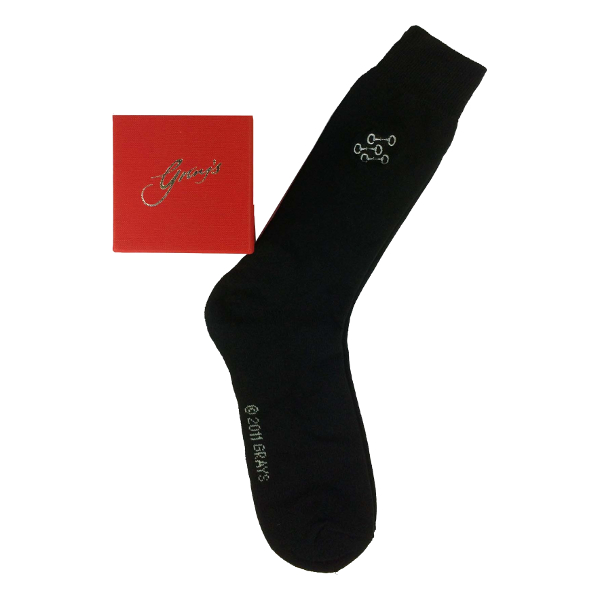Socks Grays 1922 Snaffle Bit Black