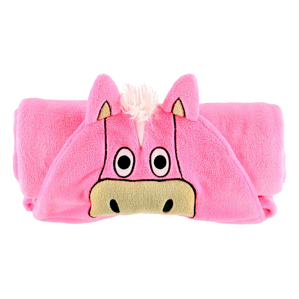 Fleeceblanket Lazy One Horse Rosa - 3