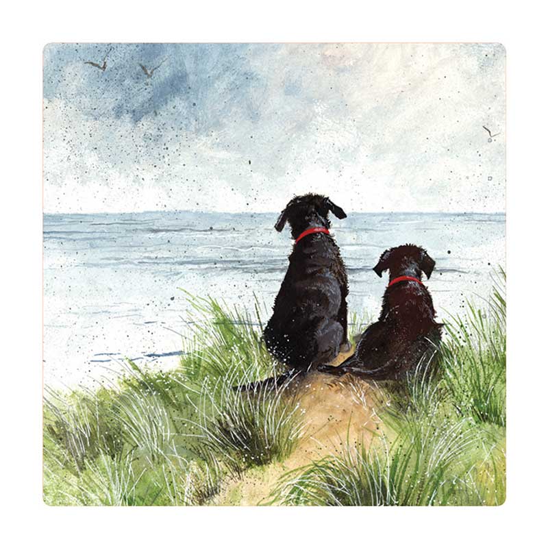 Fridge Magnet Alex Clark Dog Motif Dunes