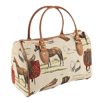 Travel Bag Signare Horse Motif Equestrian