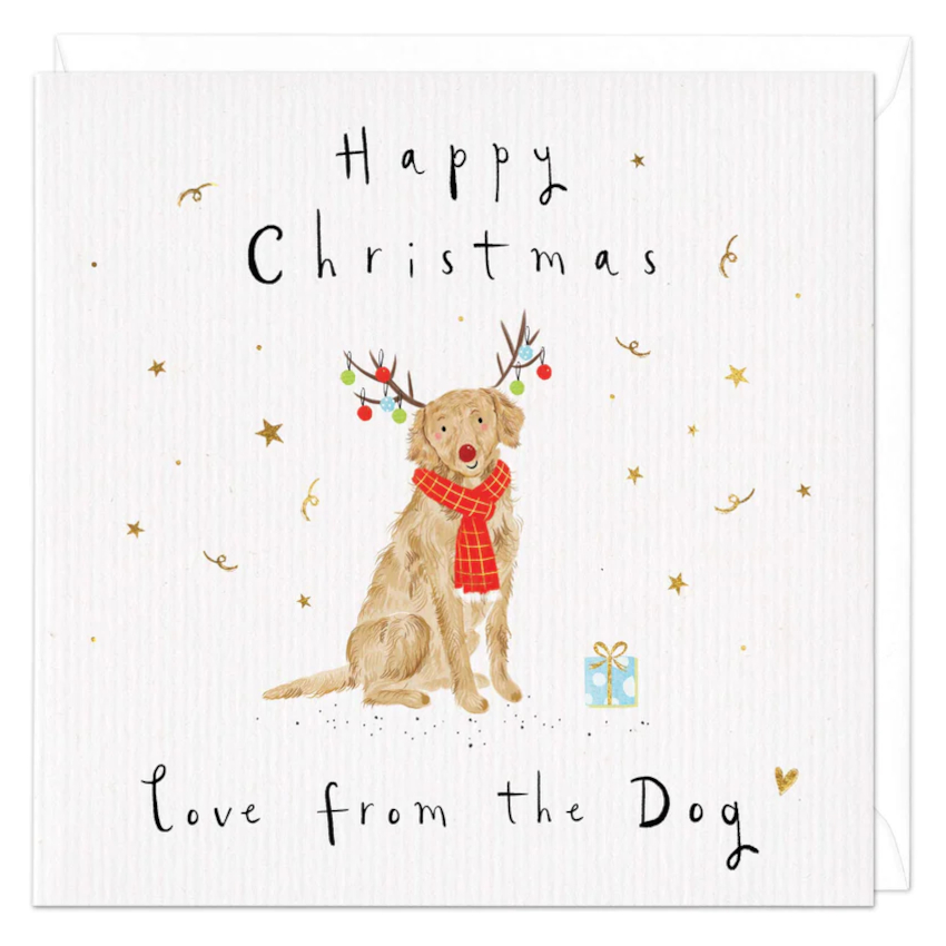 Christmas Card Whistlefish Dog Motif Tale Dog