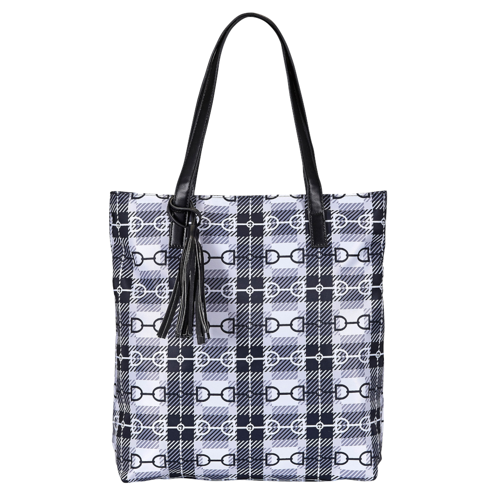 Tote Bag AWST Intl Snaffle Bit Plaid
