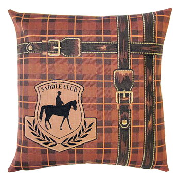 Gobelängkudde Yapatkwa Hästmotiv Tartan Saddle Club 