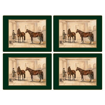 Placemats Lady Clare Stable Scene 4-pack