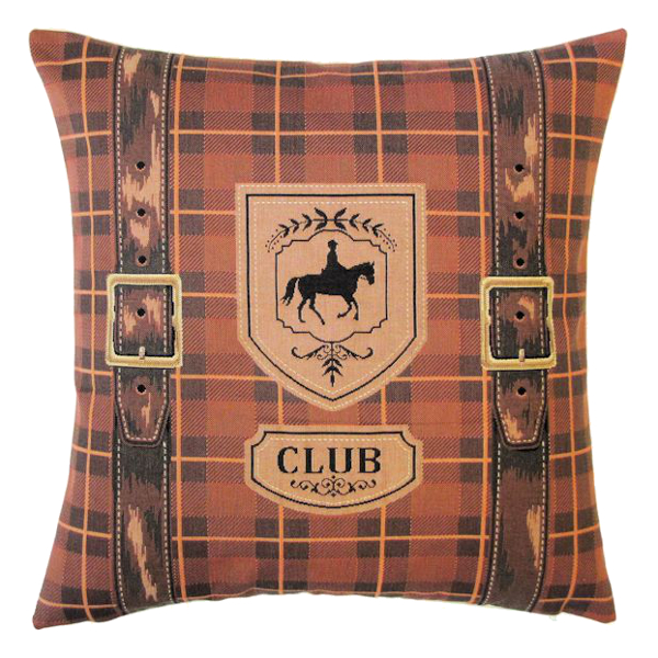 Gobelängkudde Yapatkwa Hästmotiv Tartan Club 