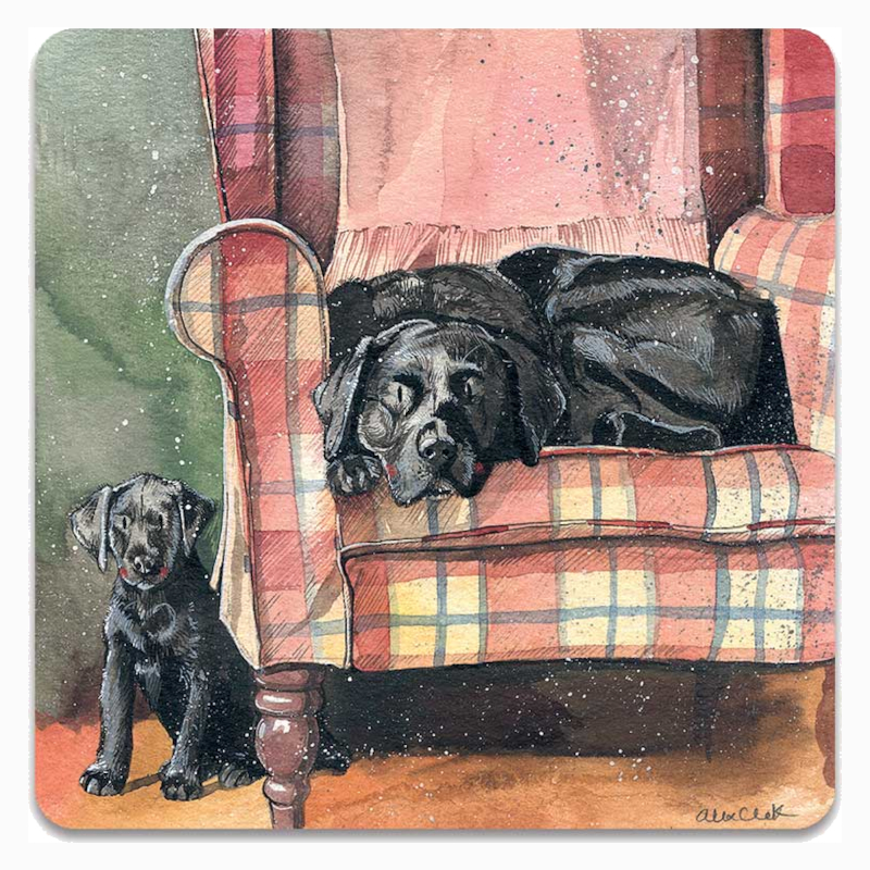 Fridge Magnet Alex Clark Dog Motif Sophie And Scarlet