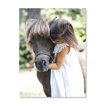 Card Leanin' Tree Horse Mortif The Hug