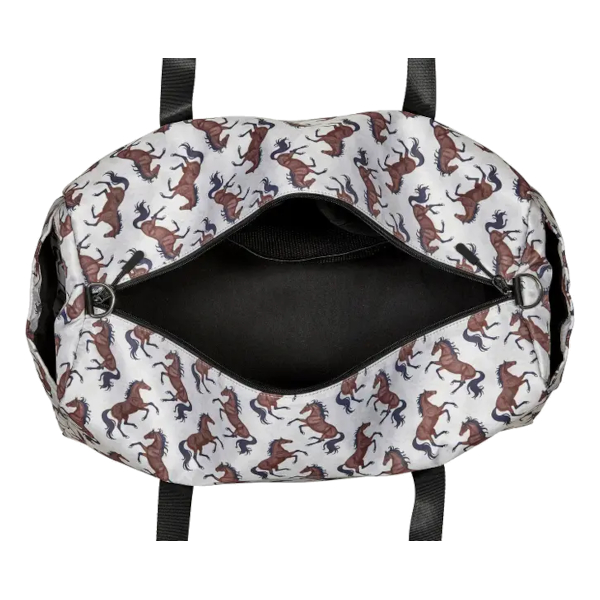 Duffle Bag AWST Intl Galloping Horses Beige - 2