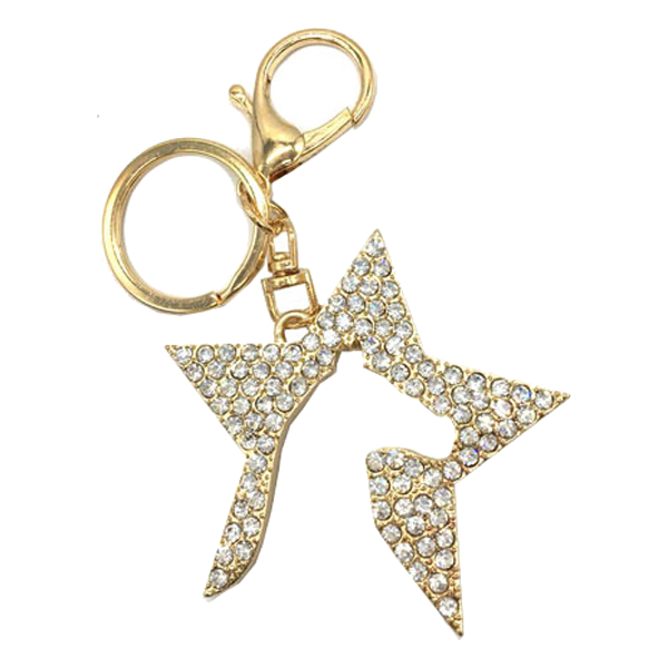 Keychain Hy Equestrian Horse Motif Sparkling Star
