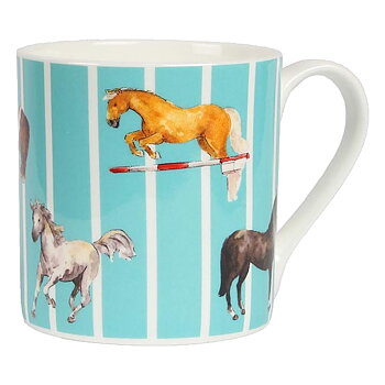 Mug Milly Green Horse Design Teal