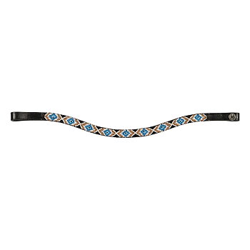 Browband Harrys Horse Ibiza Brown/Blue/Black
