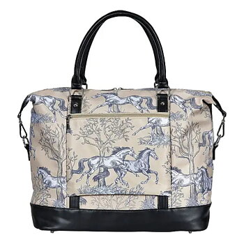 Travelbag AWST Intl Horse Motif Toile Creme