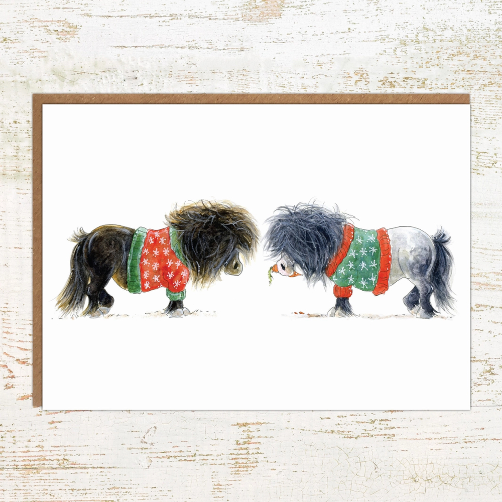 Julkort Pony Nut Gifts Hästmotiv Christmas Jumpers