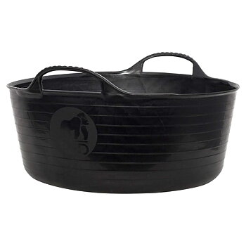 Plastic Bucket Red Gorilla 15 L  Shallow Black