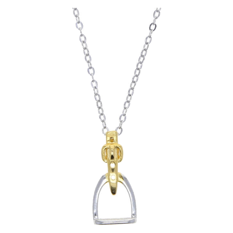 Necklace AWST Intl Stirrup Two Tone