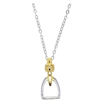 Necklace AWST Intl Stirrup Two Tone