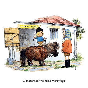 Kort Thelwell Hästmotiv Merrylegs