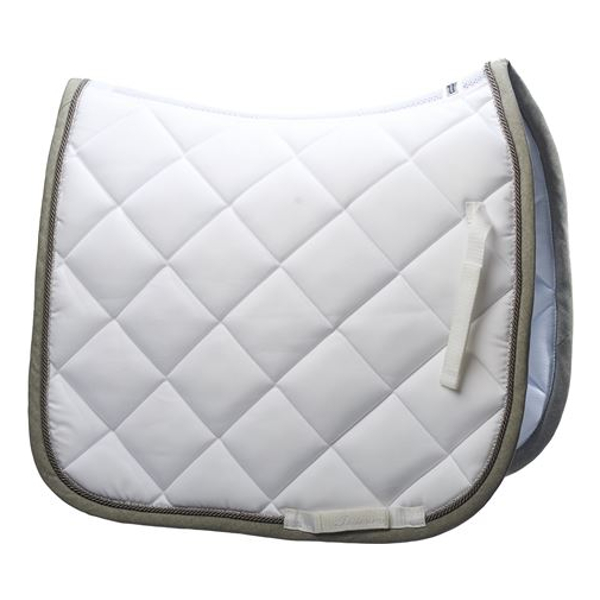 Dressage Saddle Pad  Rider By Horse Platinum White/Grey Mélange
