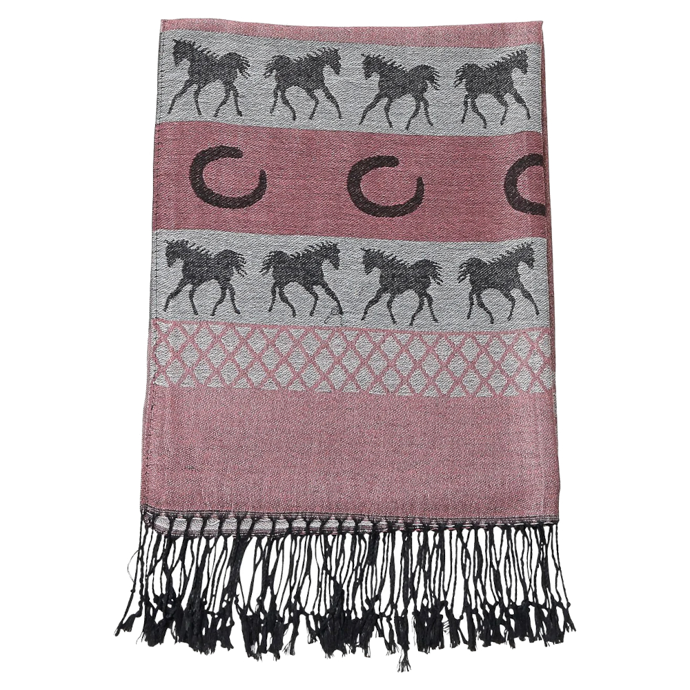 Shawl AWST Intl Equestrian Fashion Pink