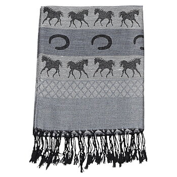 Shawl AWST Intl Equestrian Fashion Grey