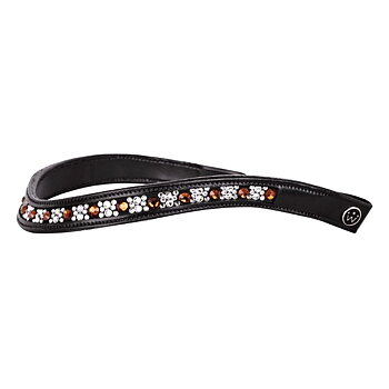 Browband SD Design De Luxe Smoked Topaz Black