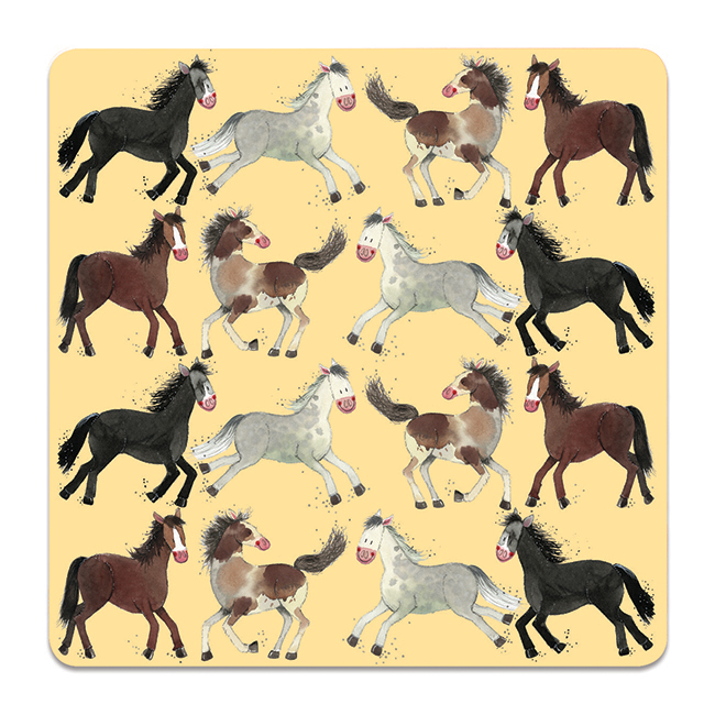 Coaster Alex Clark Horse Motif Horses