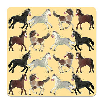 Coaster Alex Clark Horse Motif Horses