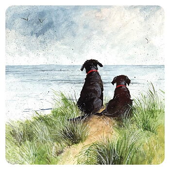 Coaster Alex Clark Dog Motif Dunes