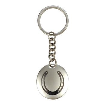 Keyring Oval Happy Ross Horseshoe