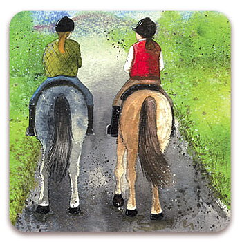 Coaster Alex Clark Horse Motif Homeward Bound
